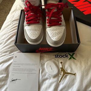 Jordan Women's Sneakers Red and White